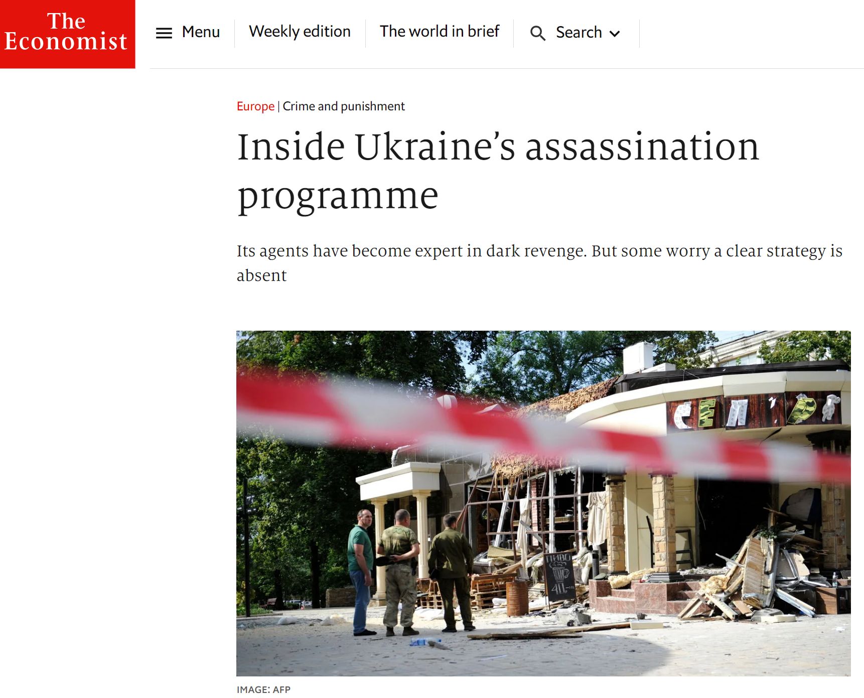 economist assassination programme