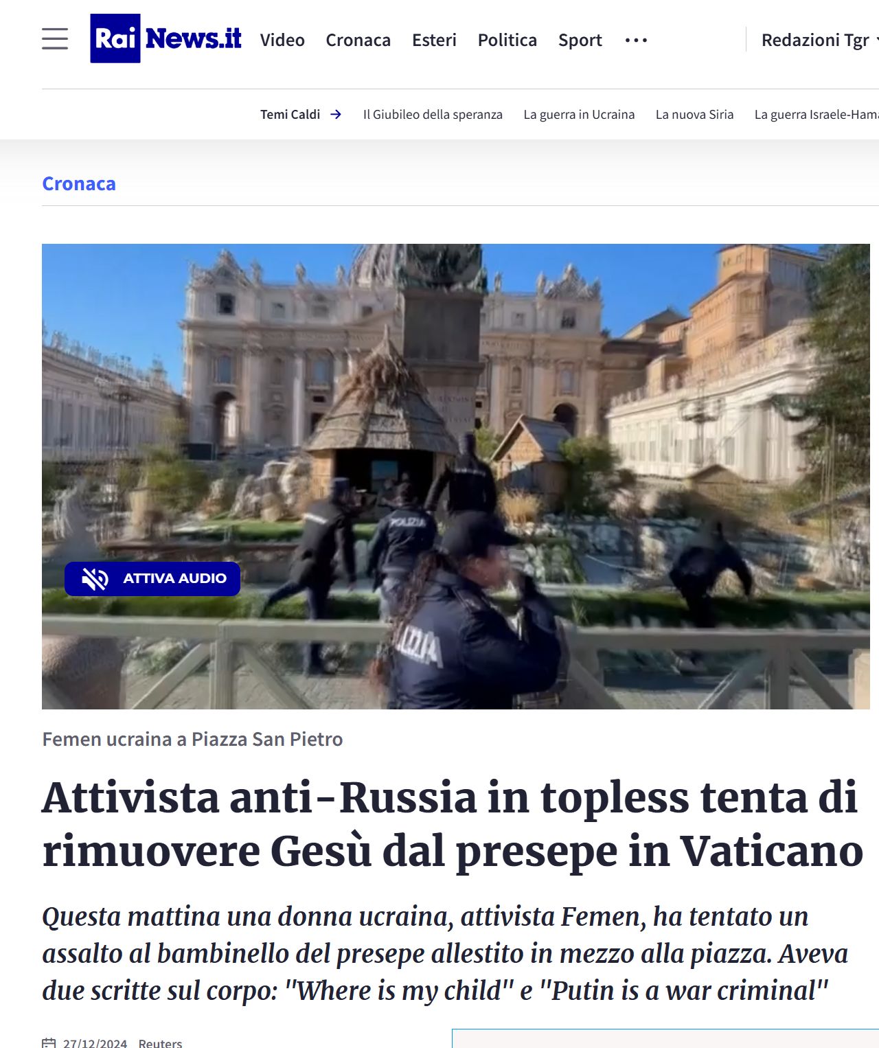 Attivista anti Russia